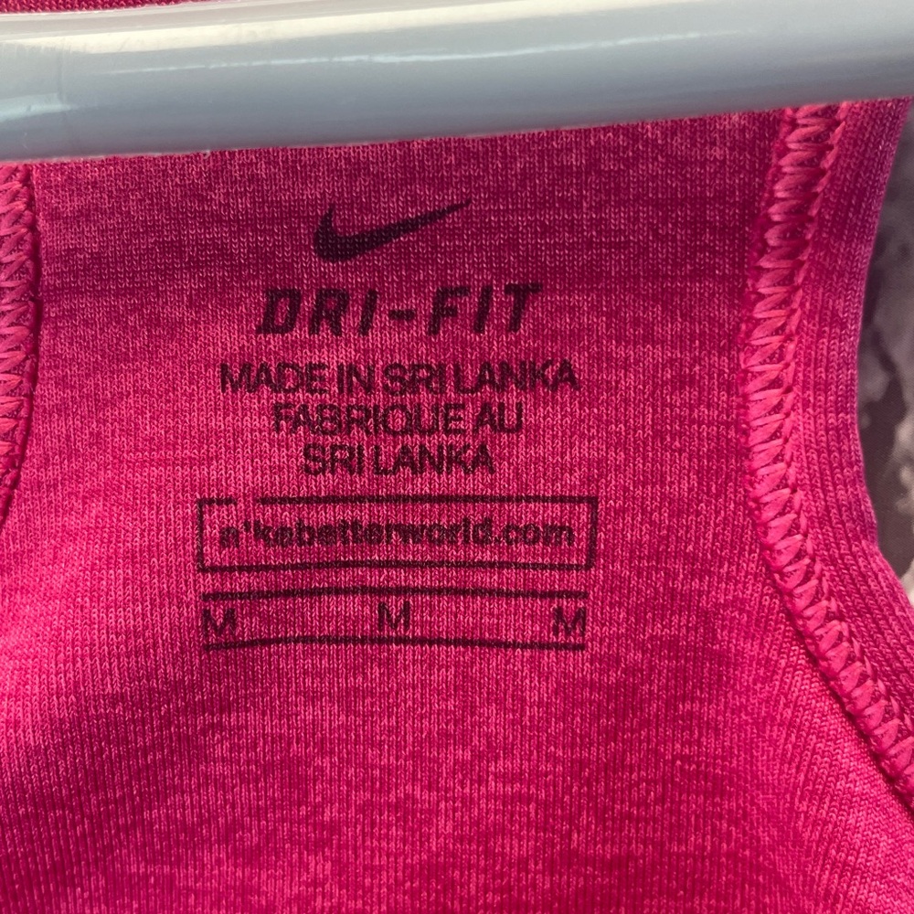 Nike‎ Women's Fuchsia and Black Sports Bra - Picture 4 of 6
